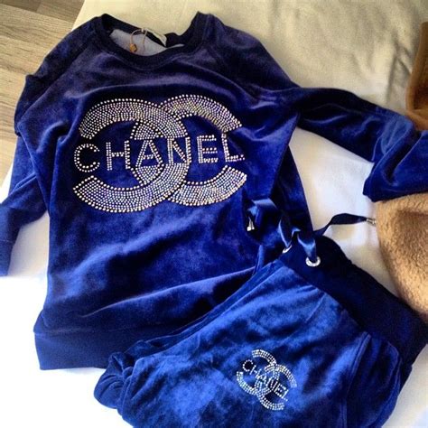 chanel velvet tracksuit|Chanel blouse fabric.